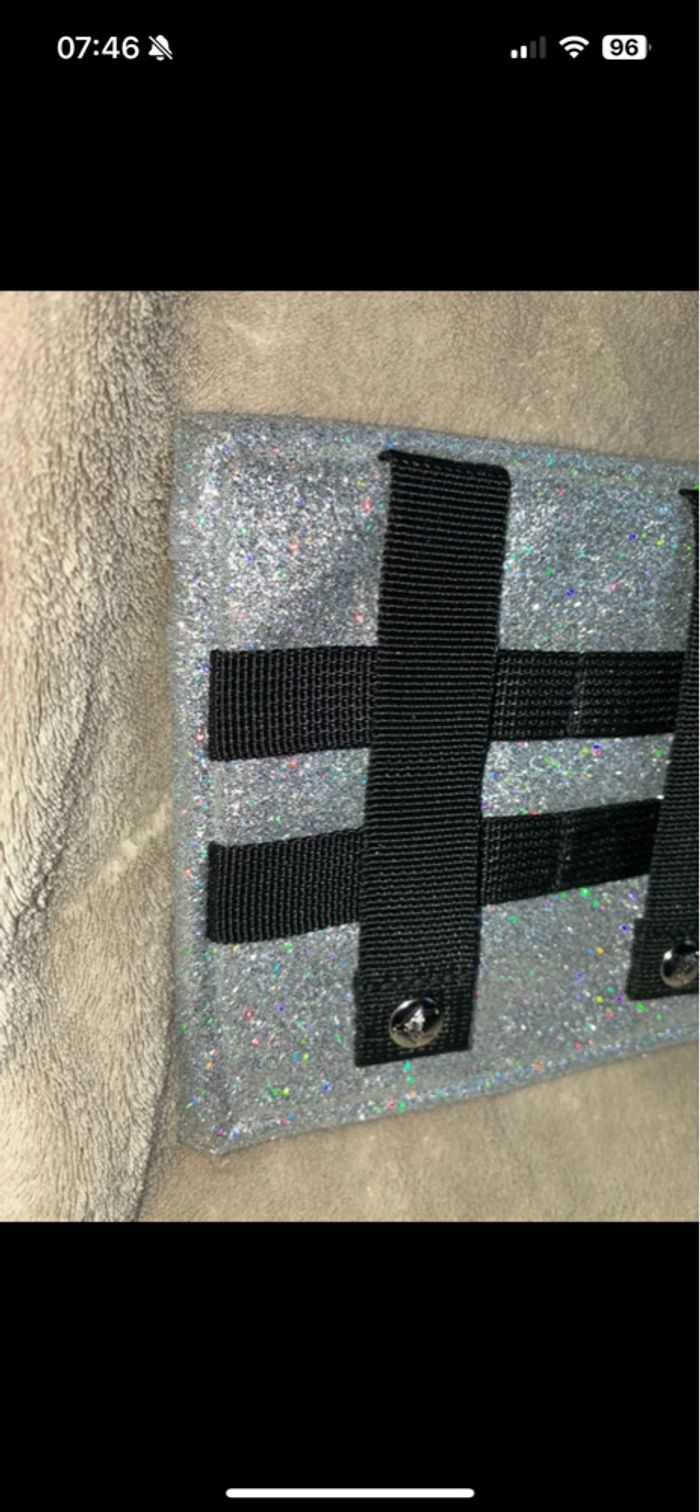 Pochette de Noël glitter buche de Noël - photo numéro 5