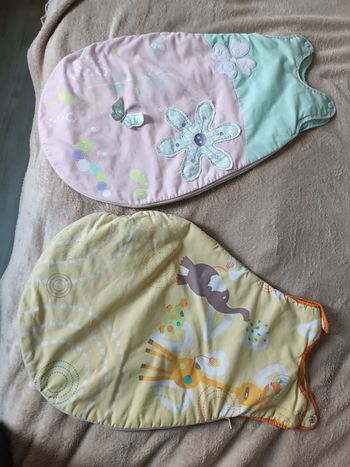 2 gigoteuses taille 3mois max jusqu'à 56cm