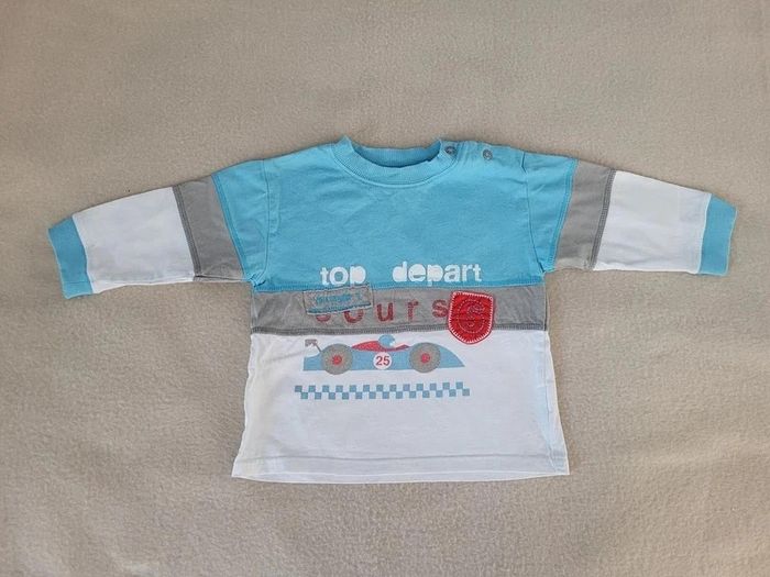 -shirt manches longues ou pull fin marese 12 mois - photo numéro 2