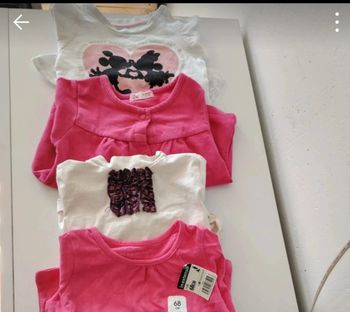 Lot de 4 t-shirt manches longues 6 mois