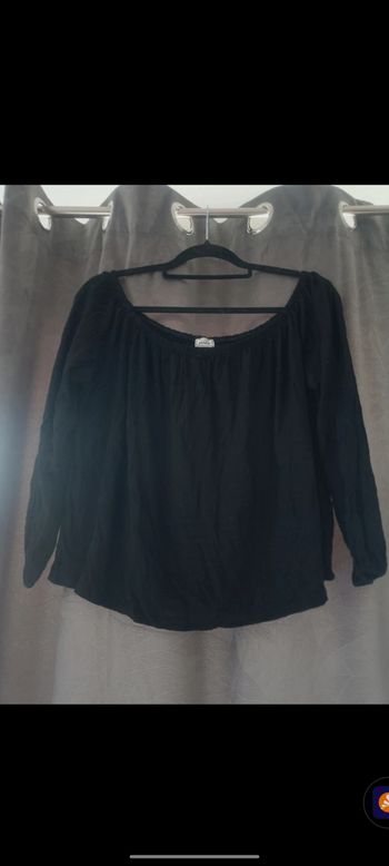 Blouse manche longue noire