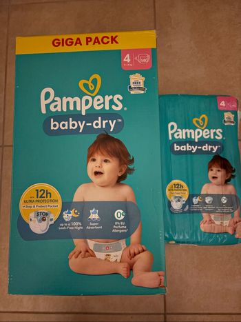 Couches Pampers Taille 4 Neuf