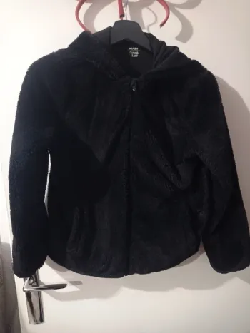 Veste épaisse toute douce noir