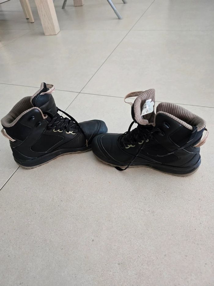 Chaussures randonnée Inuit 500 Lady Black beige Queshua en 39 - photo numéro 5