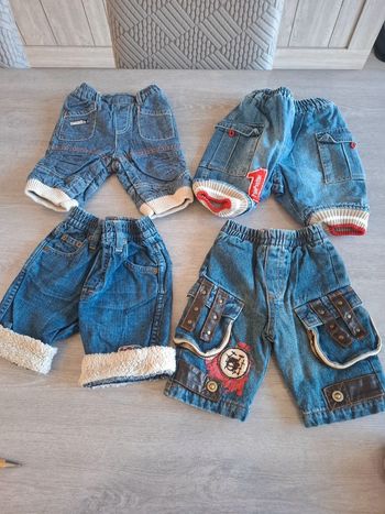 Pantalon jean épais fourré 3 mois