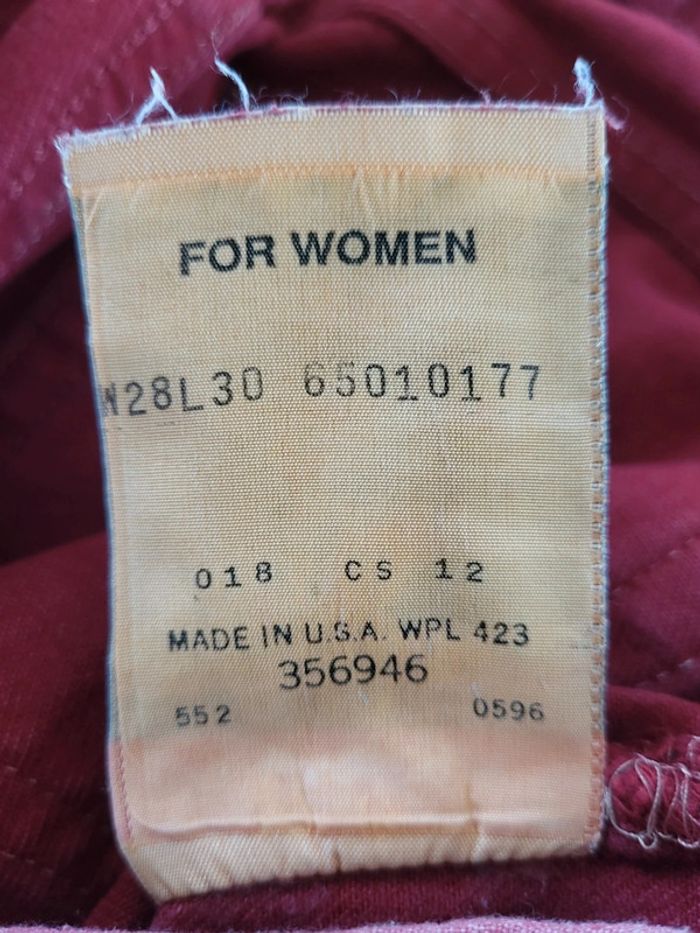 Jean Levi's 501 femme vintage 90's Made in USA bordeaux rare Taille 34 - photo numéro 8