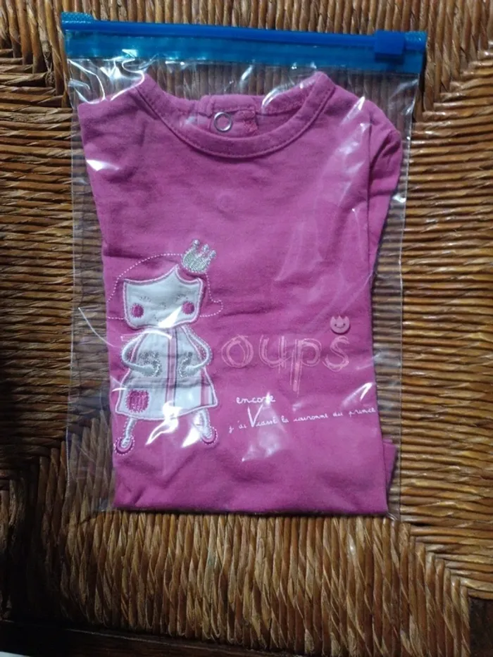 T-shirt fuchsia Bébé Rêve 3M - photo numéro 6