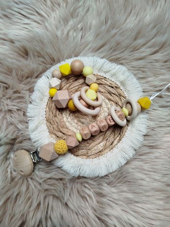 Attache tétine/ anneau de dentition