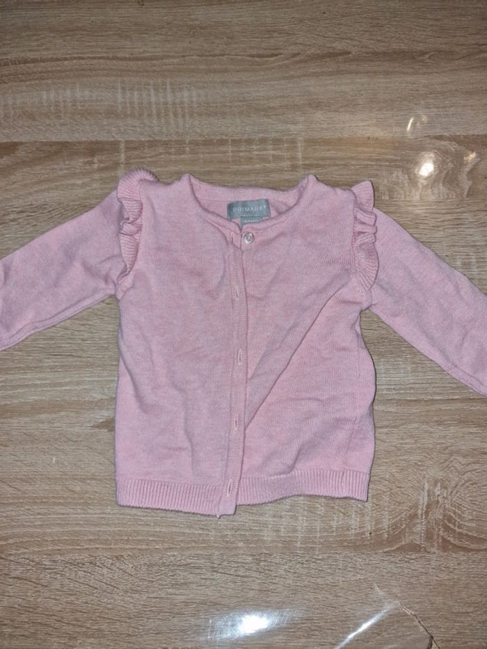 Gilet rose 9 mois