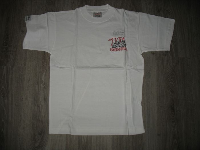 TEE SHIRT MC BLANC FILLE "101 DALMATIENS BY DISNEY" - NEUF - 7 / 8 ANS - n°02 - photo numéro 4