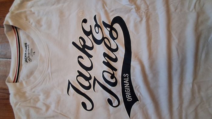 T-shirt blanc Jack and Jones taille L - photo numéro 3