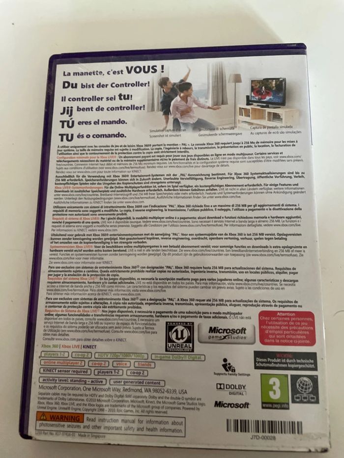 Jeu Xbox et kinect 360 - photo numéro 2