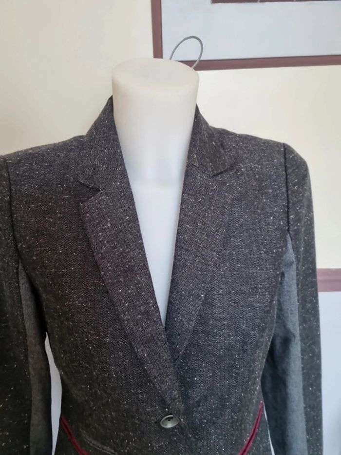 Veste blazer gris bonobo taille M - photo numéro 4