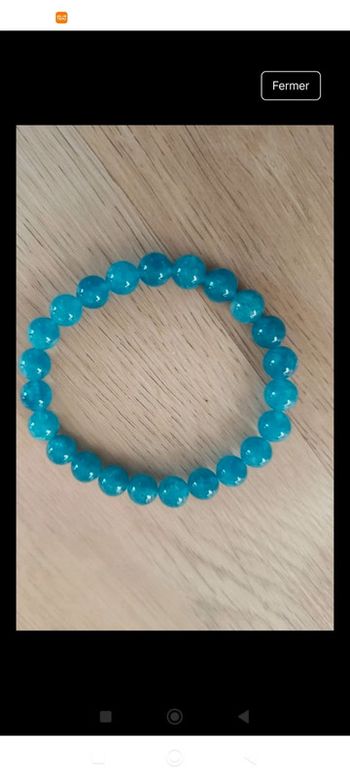 Bracelet agate bleu