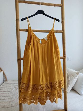 Combishort moutarde ample avec dentelle H&M taille 36