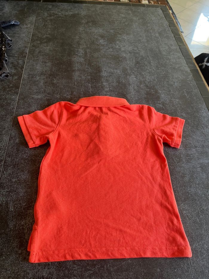 Sweat-shirt manches courtes orange fluo 3 ans gap - photo numéro 4