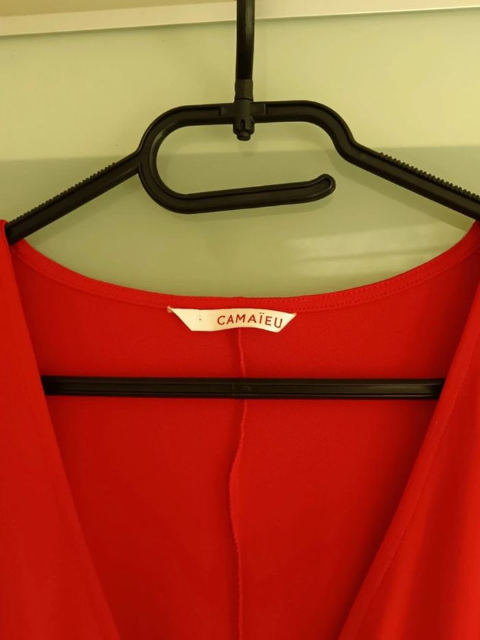 Robe rouge Camaïeu 40 - photo numéro 3