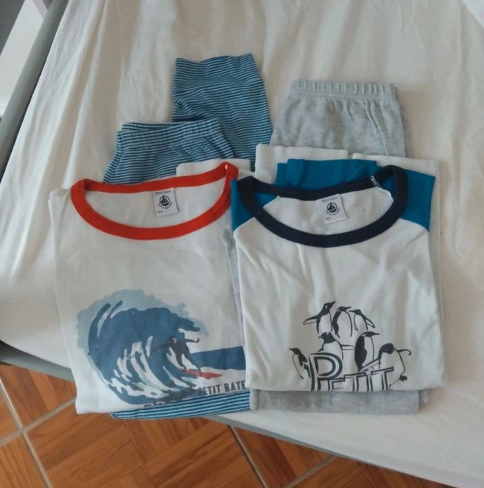 Lot de 2pyjamas Petit bateau t10 ans 100%coton - photo numéro 3