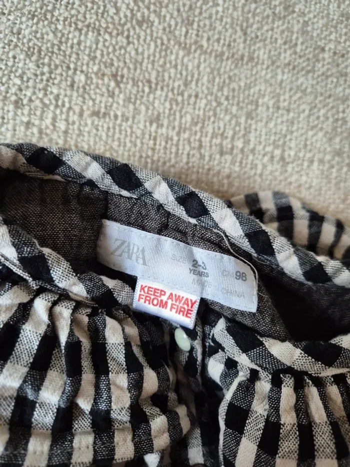 Robe à carreaux Zara 98 - photo numéro 4