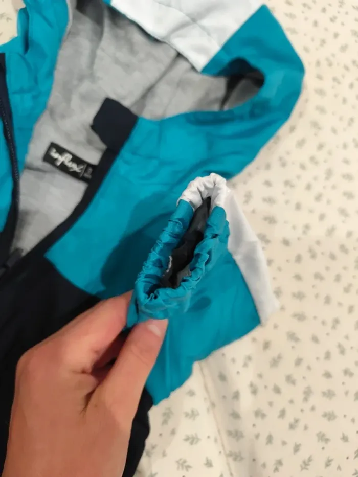 Veste coupe vent garçon tricolore neuve grand 3mois - photo numéro 3