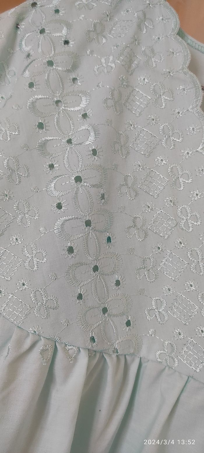 Chemise de nuit dentelle fait main ✋T. 54 - photo numéro 5