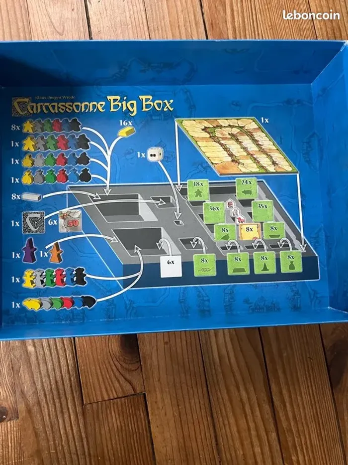 Carcassonne Big Box 9 extensions - manque quelques pièces - photo numéro 4