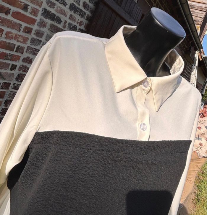 Chemise à manches longues avec bloc de couleur T48 (2XL) • Shein Curve - photo numéro 7