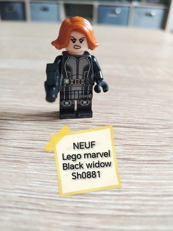 Lego marvel minifig Black widow Sh0881 neuf