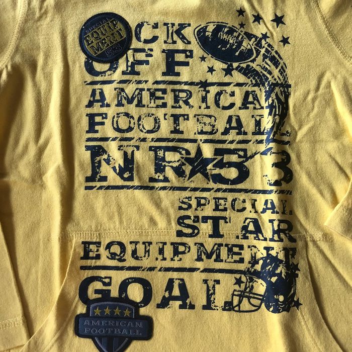 Sweat jaune léger à capuche 5/6 ans - photo numéro 2