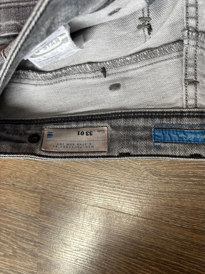Jean G-Star - gris - homme coupe skinny - en très bon état - taille 38/M - photo numéro 6