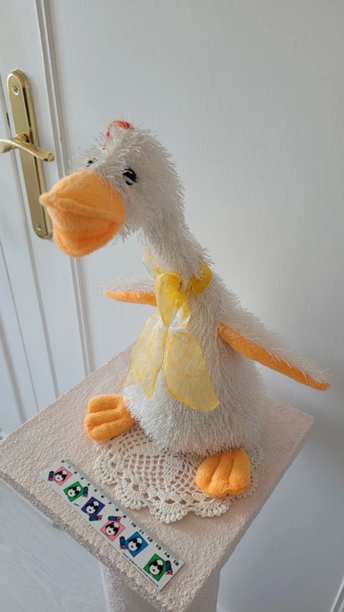 Jouet peluche oie décorative - vintage - photo numéro 2