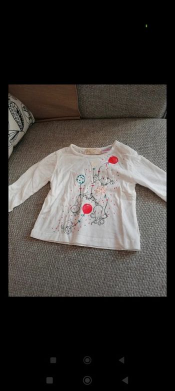 T-shirt manches longues 6mm mois Zara