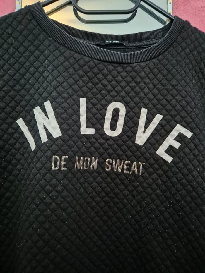 Pull noir à motifs Mim - photo numéro 2