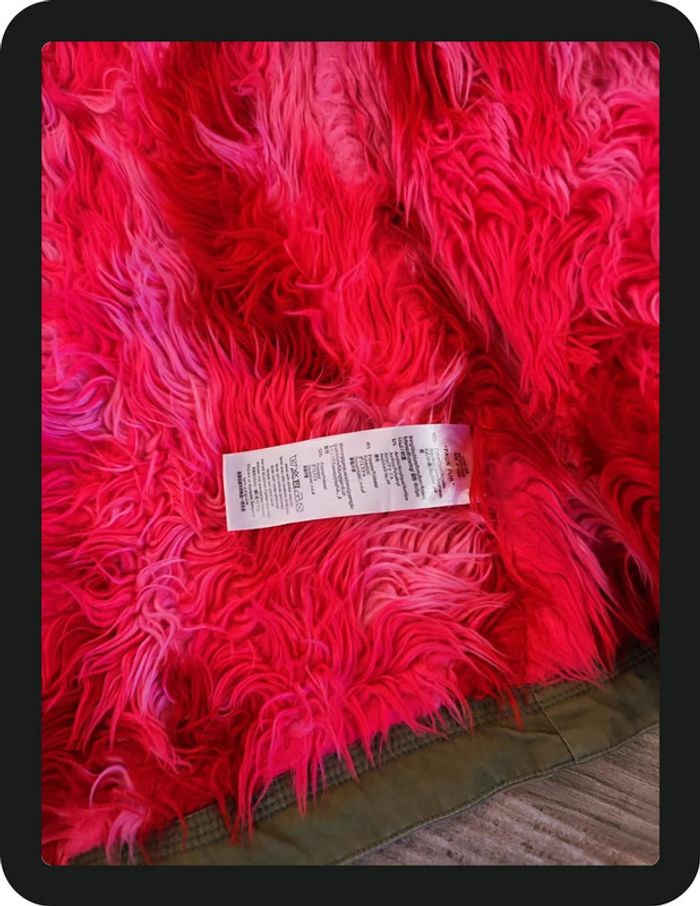 Manteau à capuche kaki doublé rose Billie Blush Taille 5 ans - photo numéro 4