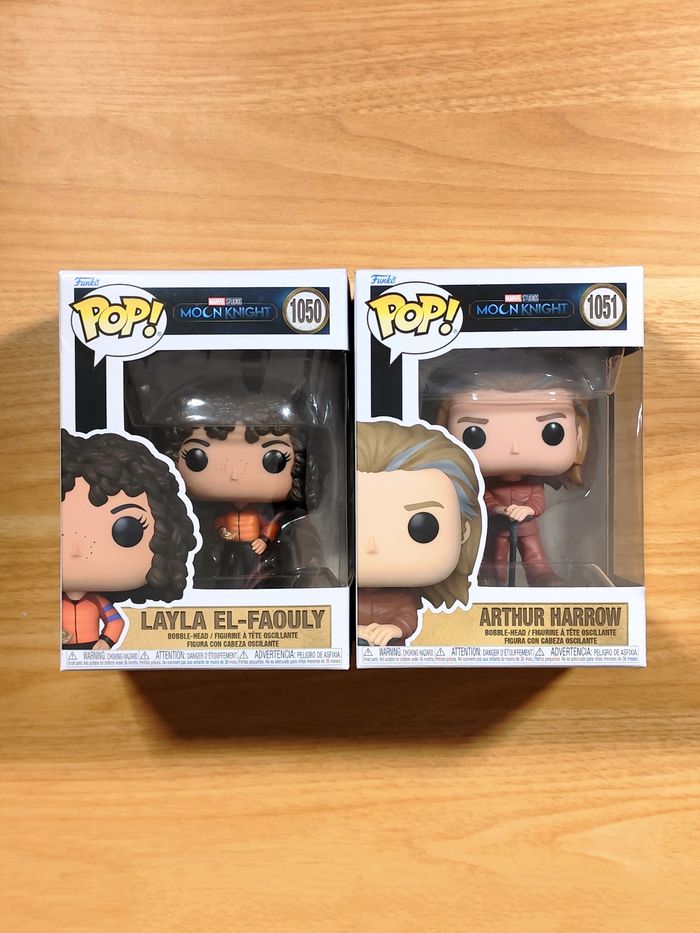 Lot 2 Funko Pop! Marvel Studios: Moon Knight - Layla & Arthur
