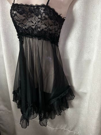 Nuisette noire voile 34