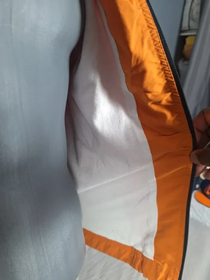Veste Nike zippée orange vintage – Taille M - brodé (591) - photo numéro 6