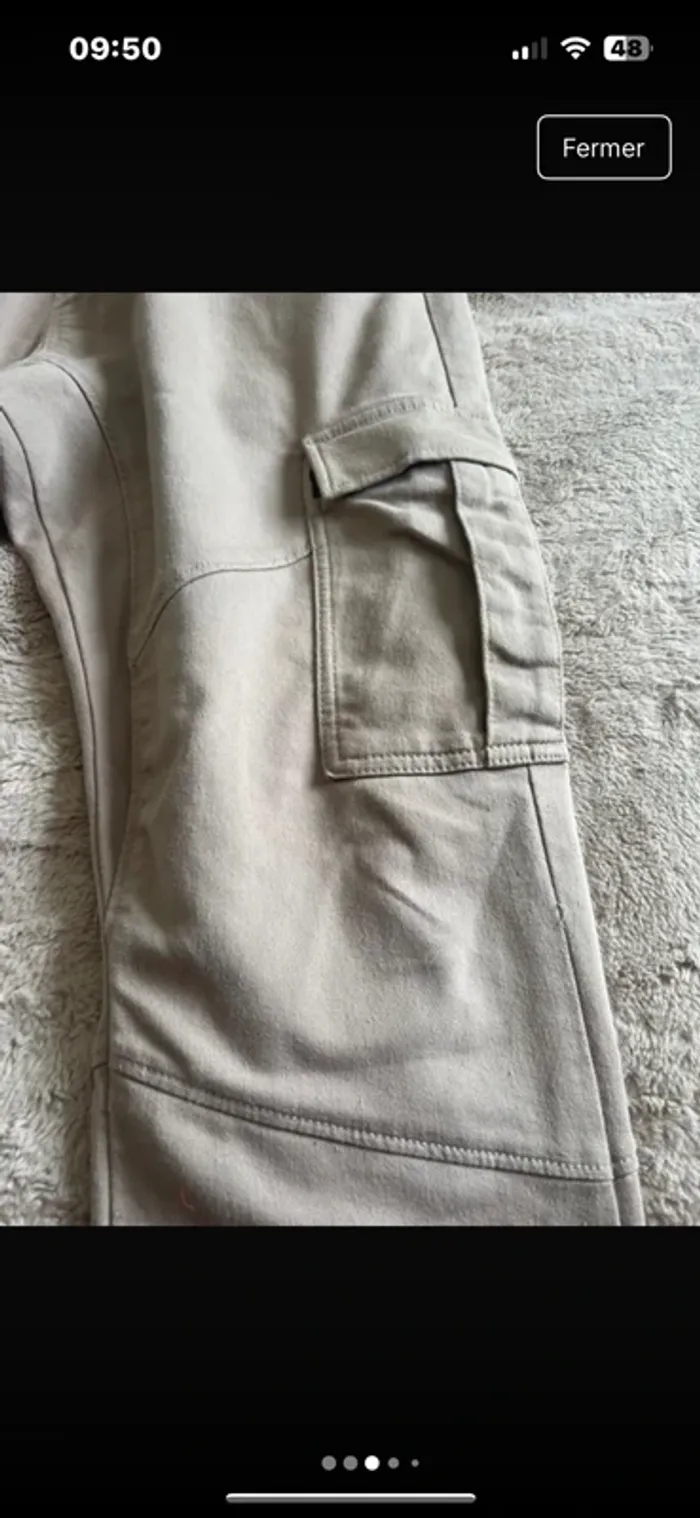 Pantalon beige 46 - photo numéro 3