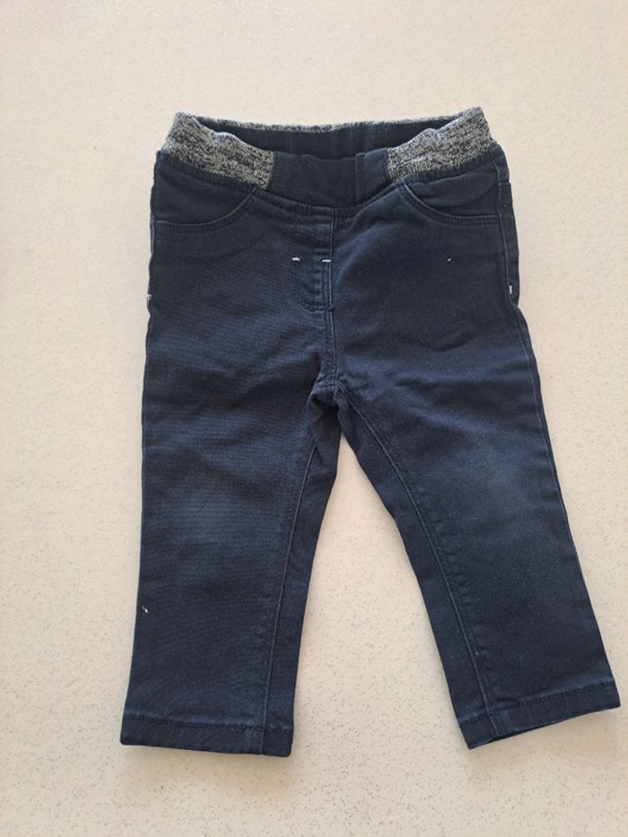 Lot de 7 pantalons leggings jean jogging 12 mois - photo numéro 2