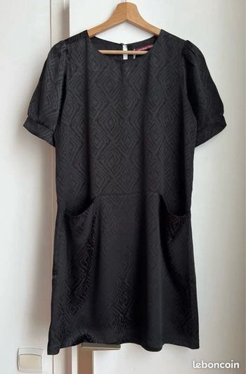 🖤 Robe noire texturée Comptoir des Cotonniers – Taille S