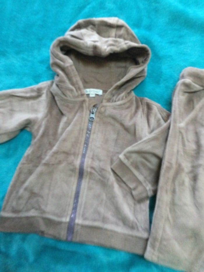 ensemble velours survêtement in extenso 74 cm tbe