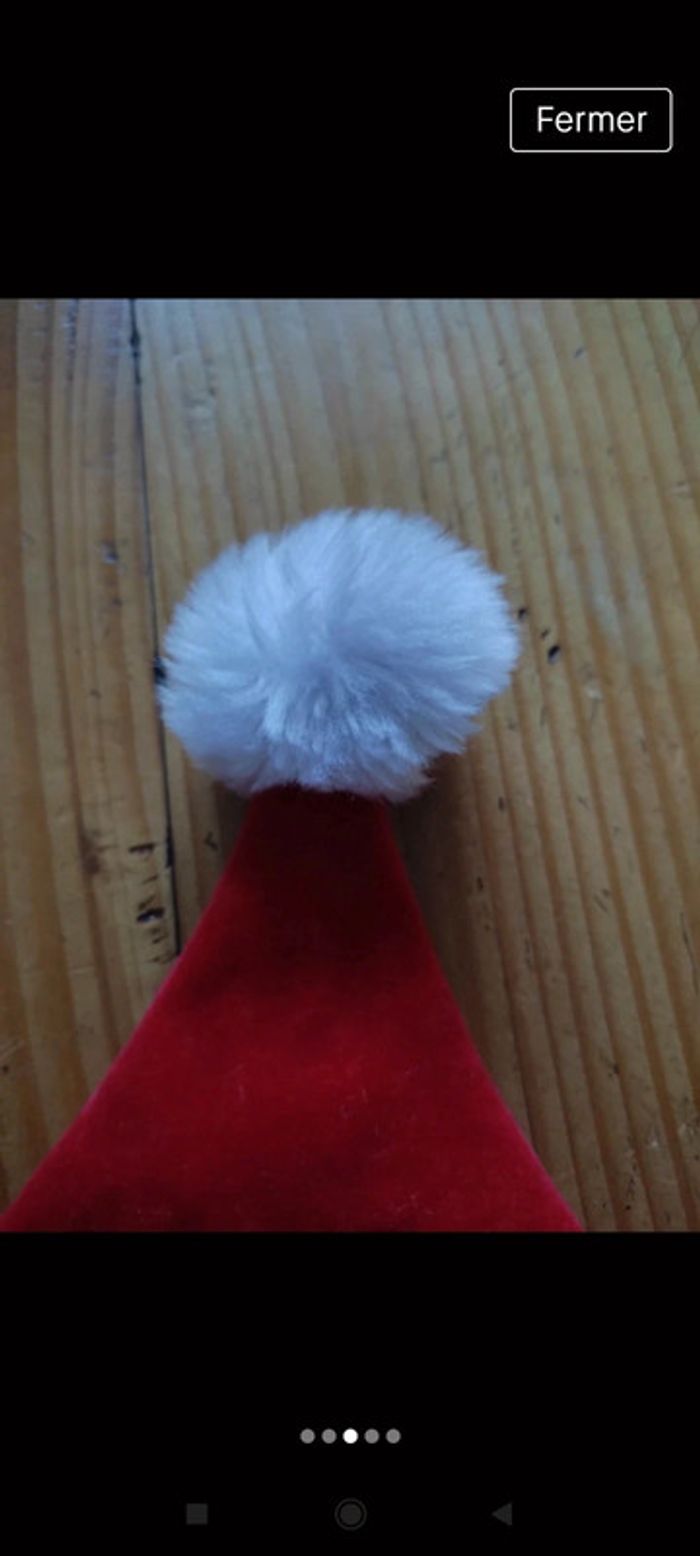 🌺Bonnet père Noël enfant 81 cm🌺 - photo numéro 3