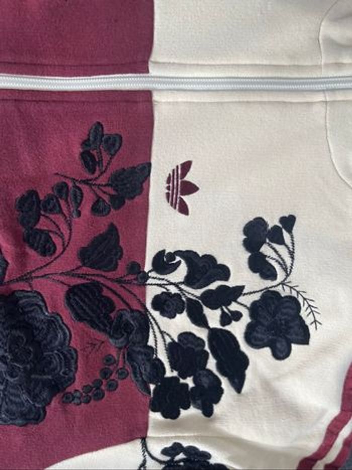 Adidas Originals x ASOS - Veste de survêtement à fleurs brodées - Babeurre - photo numéro 5