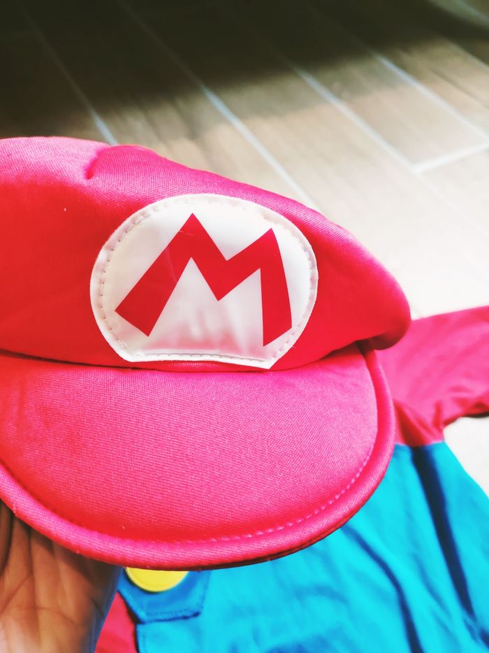 🥸 Déguisement /costume avec chapeau Mario Bros pour enfant - photo numéro 4
