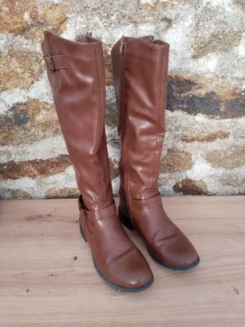 Bottes simili cuir taille 37