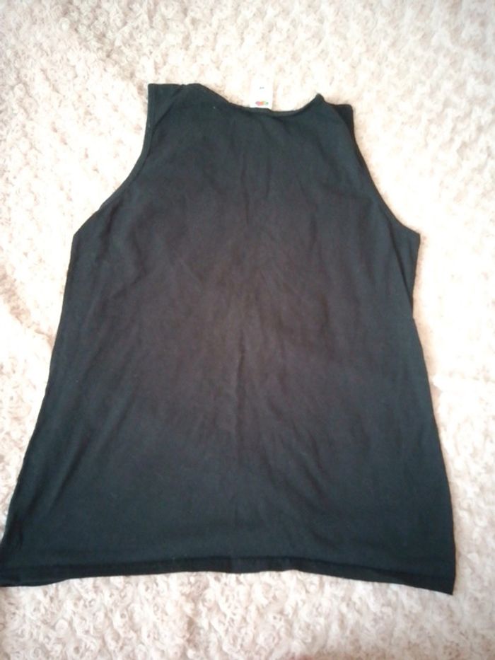 Débardeur noir en coton taille xl - photo numéro 3