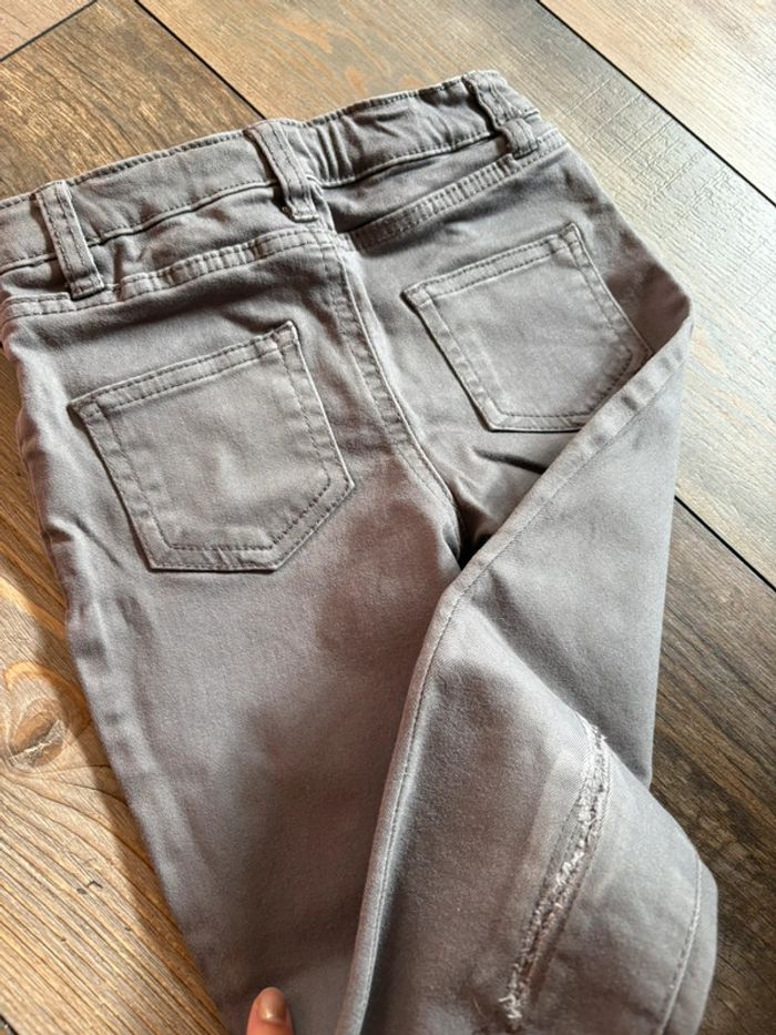 Jeans gris skinny 4-5 ans fille Denim co - photo numéro 4