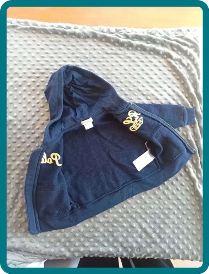 Gilet zippé Ralph Lauren 9 mois NEUF - photo numéro 3