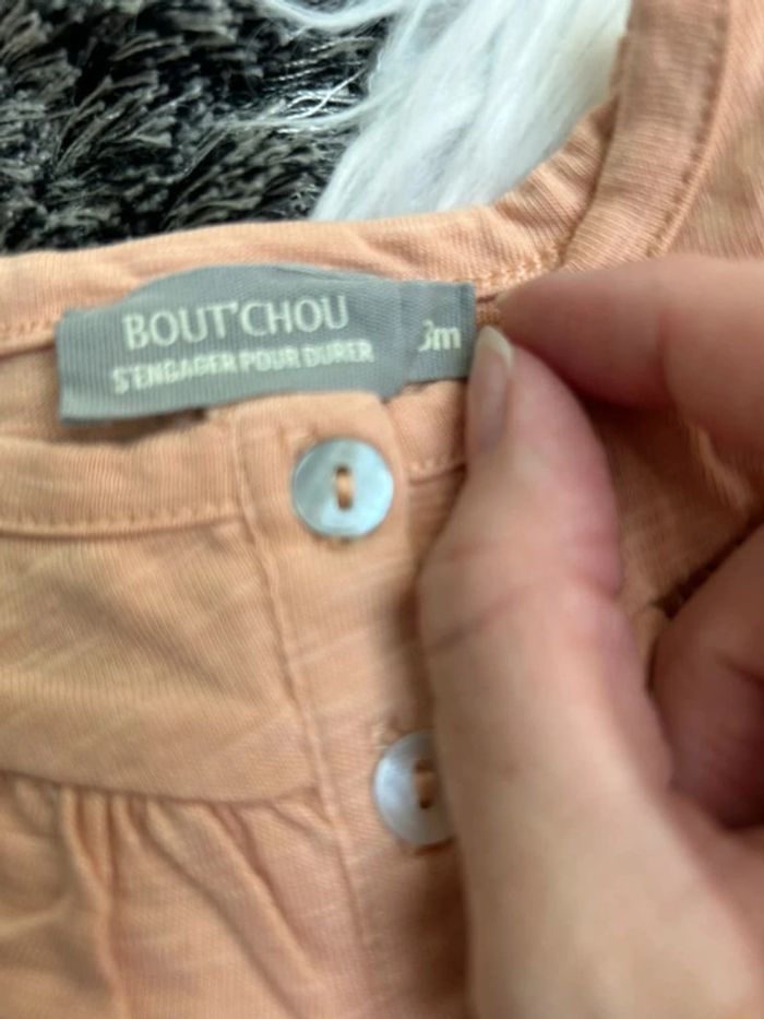 Combinaison manches courtes pêche - bout’chou 3 mois - photo numéro 4