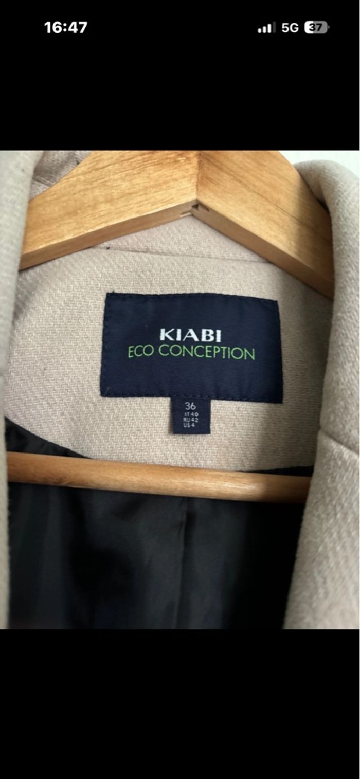 Long manteau beige - photo numéro 5